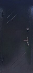 Однопольная техническая дверь с рисунком на металле