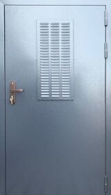 Однопольная техническая дверь с вентиляционной решеткой