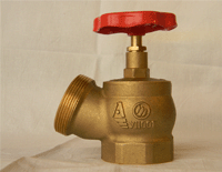 Клапан пожарный КПЛ 50-1 латунный 125 муфта - цапка