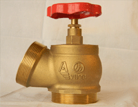 Клапан пожарный КПЛ 65-2 латунный 125 цапка - цапка