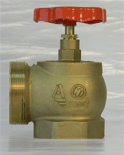 Клапан пожарный КПЛМ 65-1 латунный 90 муфта - цапка