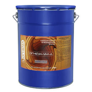 ОГНЕЗА-УМ-Д 20 кг Износостойкая огнезащитная краска для дерева