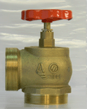 Клапан пожарный КПЛМ 65-2 латунный 90 цапка - цапка