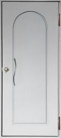 Техническая однопольная дверь с выдавленным рисунком