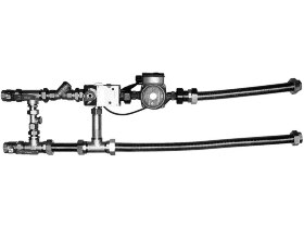 Смесительный узел MST 25-80-6.3-C24-F с байпасом и гибкими подводками