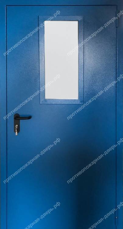 Однопольная остекленная дверь EI 60 RAL 5005 05
